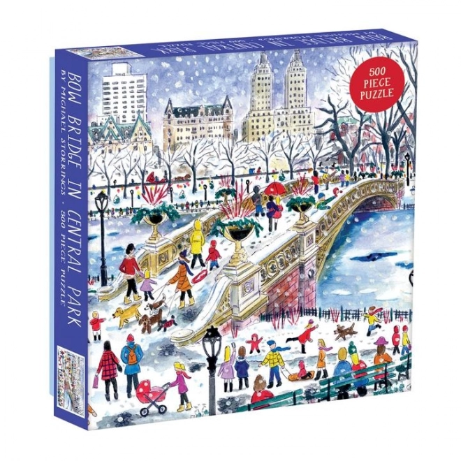 Square Puzzle Bow Bridge in Central Park 500 Pieces