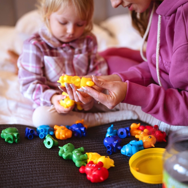 Montessori educatieve set Eenhoorn voor stapelen "Voeg letters toe" 13 stuks