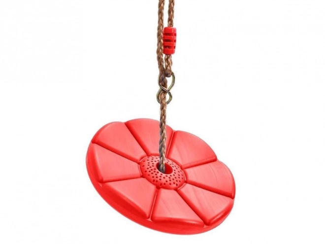 Children's garden swing flower disc round – Red