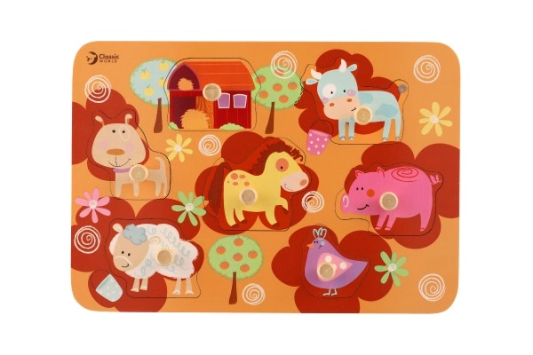 Kleurrijke houten dieren