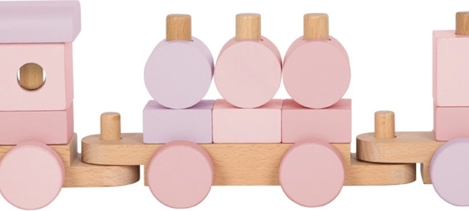 Houten trein roze Small Foot