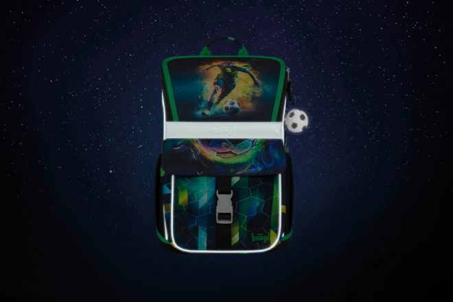 baagl set scolaire zippy joueur de football – cartable, trousse et sac