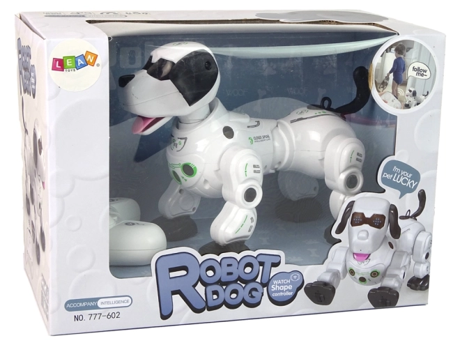 Interactieve op afstand bestuurbare robotische hond