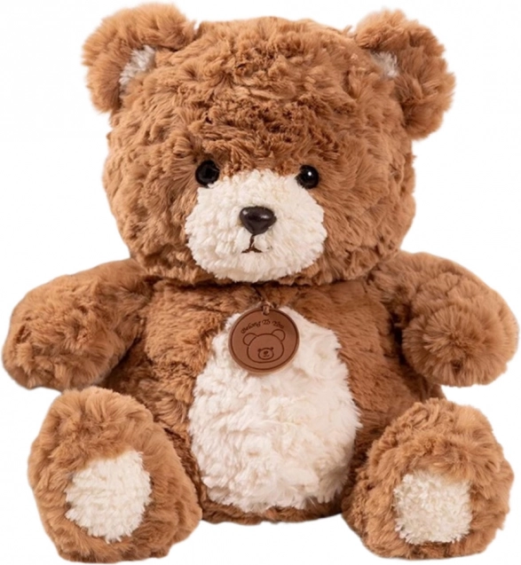 Plush Bear with Medallion Brown 25 cm