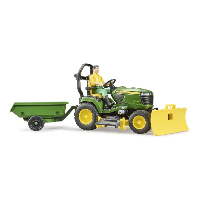 Front blade and mower deck for realistic play