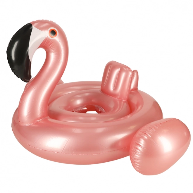 Opblaasbare band met zitje voor de kleintjes - flamingo