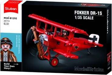 Sluban Model Bricks Triplan Fokker DR-1