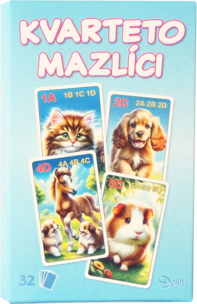 Card Game Quartet Animal Pets