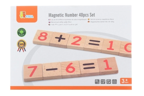 Magnetische Holznummern 40 Stk
