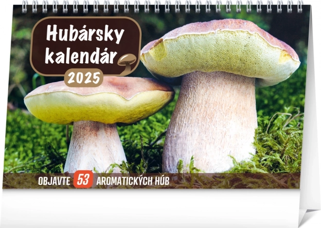 NOTIQUE Tafel Paddestoelenkalender 2025, 23,1 x 14,5 cm