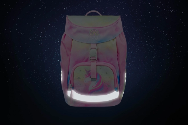 BAAGL SET 3 Airy Rainbow Unicorn: schooltas, pennenzak, zakje