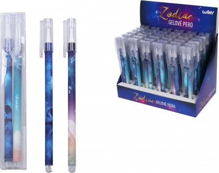 Set gelpennen Zodiac, zwarte inkt, 2 stuks