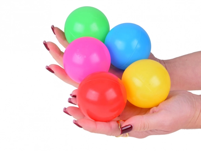 Boules colorées 6cm 50 pcs en plastique souple ZA5411