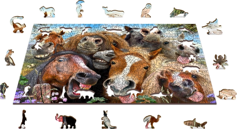 Uniquely shaped pieces