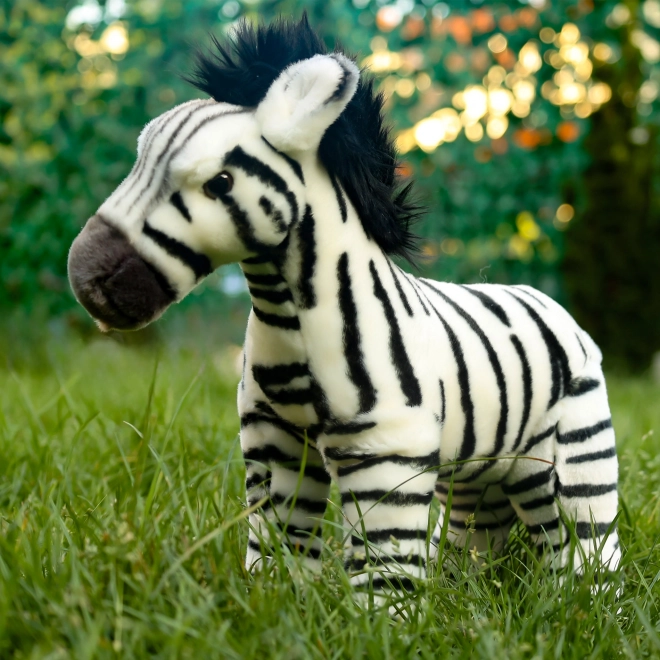 Pluchen zebra staand 30 cm ECO-VRIENDELIJK