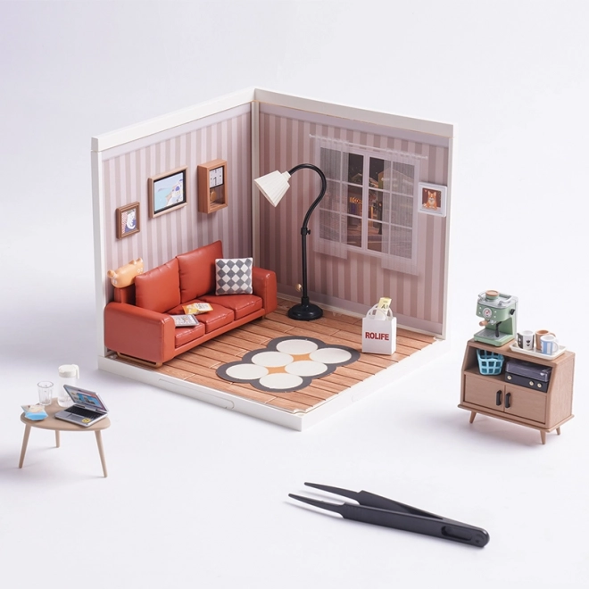 RoboTime miniature de maison salon confortable