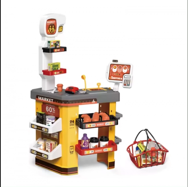 Interactive Supermarket for Kids with Accessories