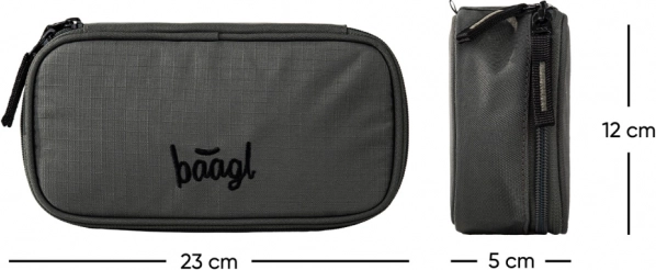 Baagl Set 3 Cubic Grove: backpack, pencil case, bag