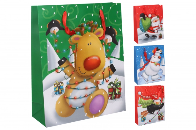 Cadeautas L 39x30x12 cm Kerst