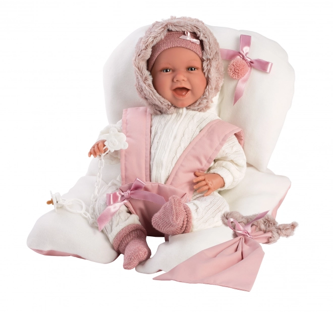 Realistische baby pop met geluiden