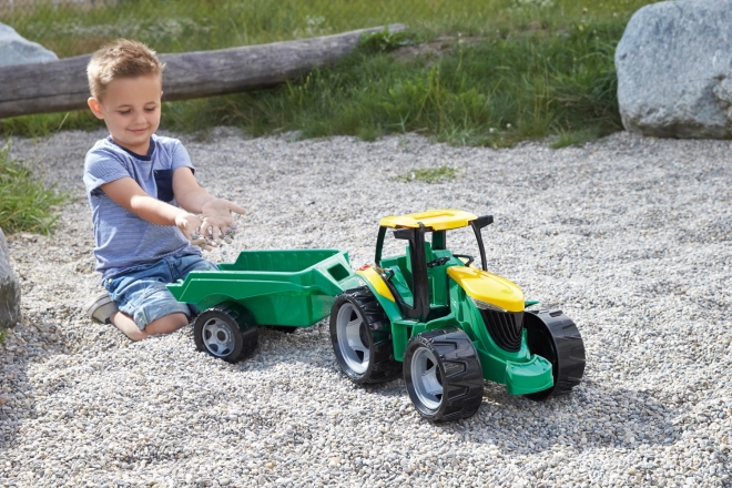 Lena Tractor zonder lepel en graafmachine met aanhanger