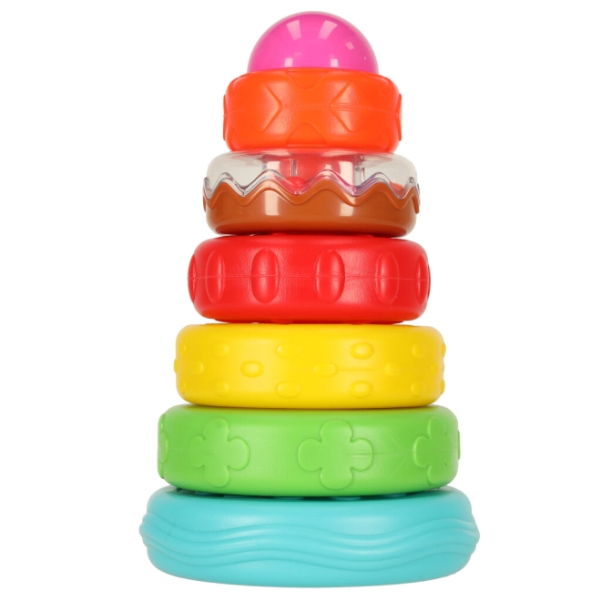 7 anneaux colorés et texturés