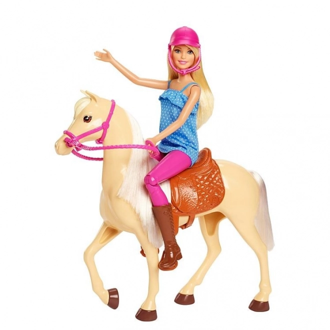 Barbie ruiterset met paard