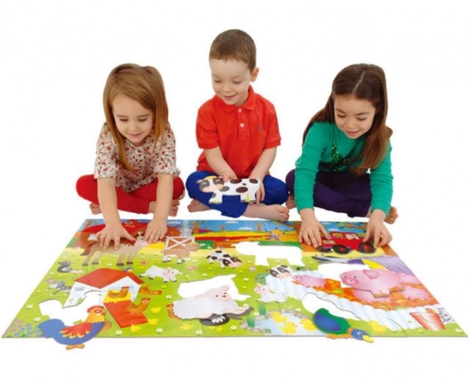 GALT Grand puzzle de sol Ferme 30 pièces