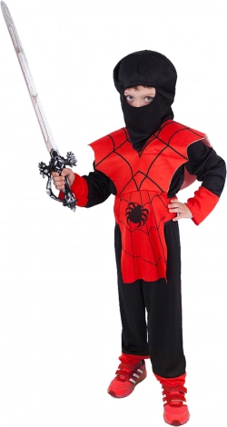 Kinderkostüm Ninja Rot