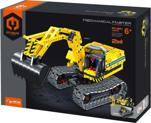 iM.Master 2-in-1 Construction Set Excavator and Robot, 342 pieces