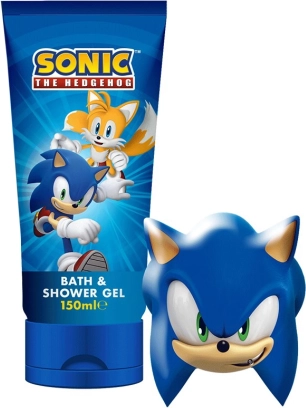 Sonic gift set shower gel and bubble bath 150 ml with water squirter