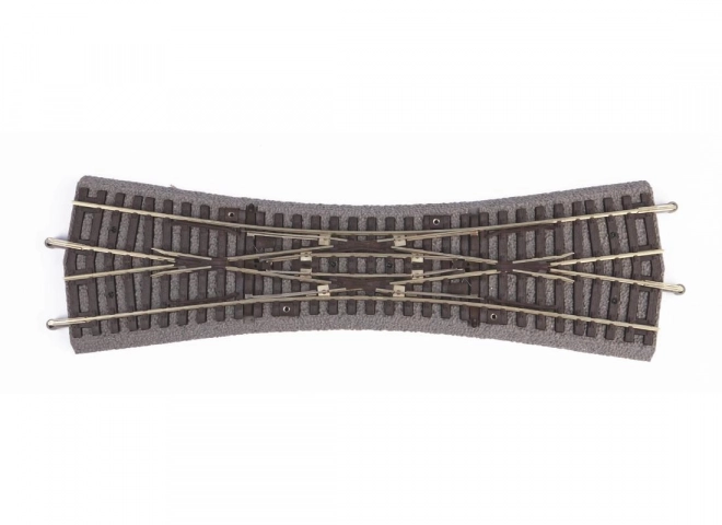 Aiguillage croisé Piko avec ballast