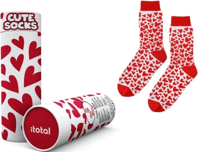 Baumwollsocken mit Herzen