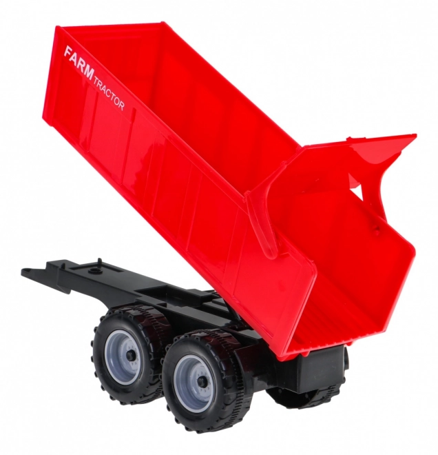 Tractor met hooibak kiepwagen voor kinderen 3+ Beweegbare onderdelen + Wrijvingaandrijving