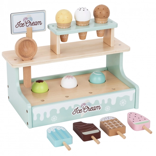 houten ijskraam Woopie Green, speelset