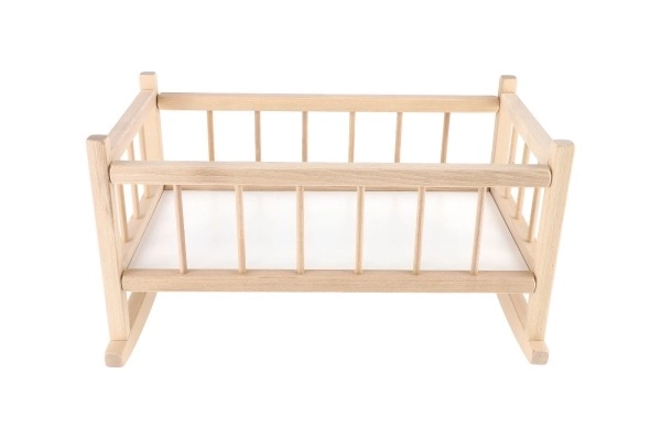 Houten wieg voor poppen