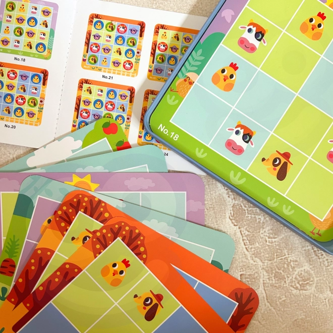 Tooky Toy Sudoku Spiel für Kinder - Bauernhof Edition