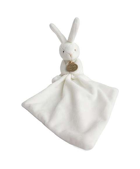 Doudou cadeau set - konijntje met knuffeldoek 10 cm