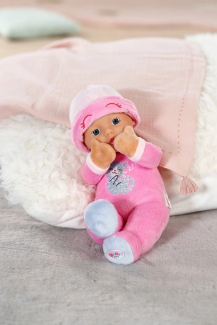 Schlafpuppe für Babys dunkelrosa 30 cm