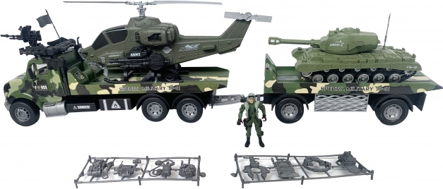 Militaire trekker met soldaat 80 cm