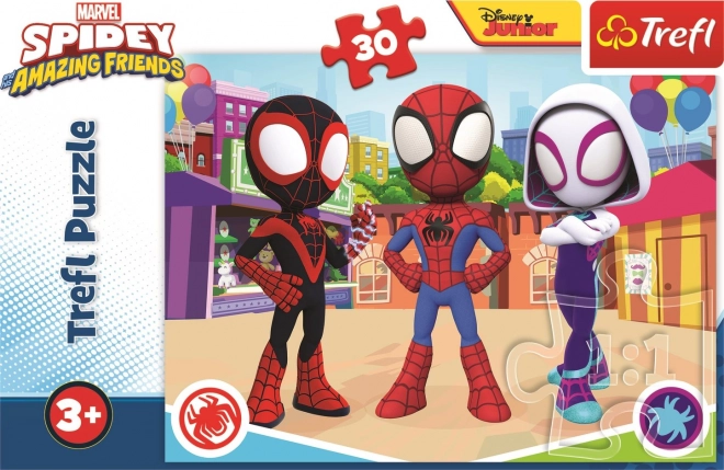 TREFL Puzzel Spidey en zijn geweldige vrienden 30 stukjes