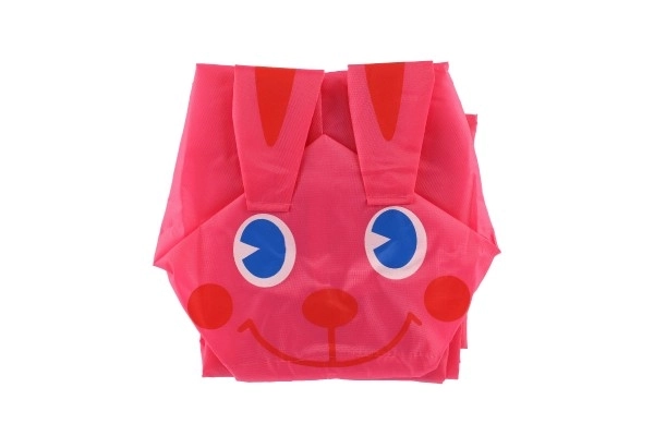 Imperméable pour enfants lapin taille 110-120cm rose en sachet 23x25cm
