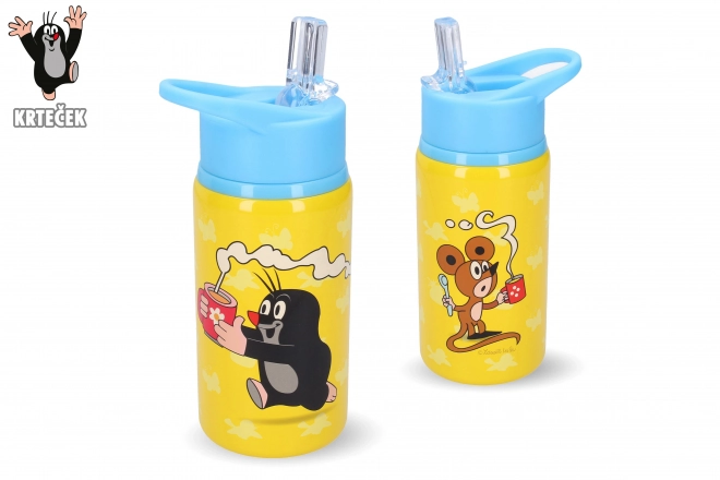 RVS Fles Krtek 500 ml blauw