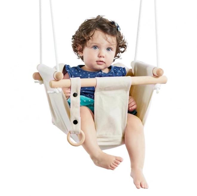 Dvǝdětǝi Kindertextiel schommel 100% katoen beige