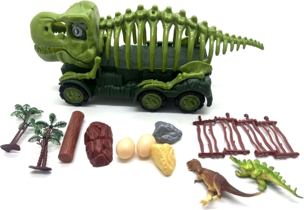 auto in dinosaurus-botsontwerp