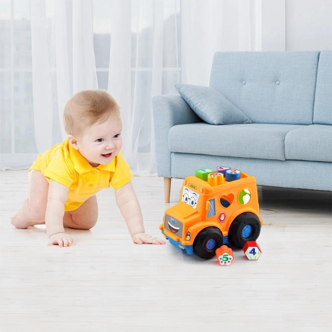 Insteekspeelgoed BABY bus voor de kleintjes oranje