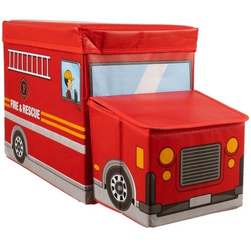 Brandweer opvouwbare kruk / speelgoedkist - Kruzzel 22489