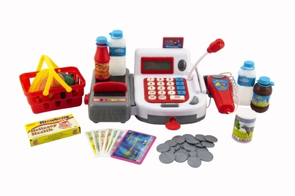 Digitale kassa met accessoires en geluid- en lichteffecten - 30 cm