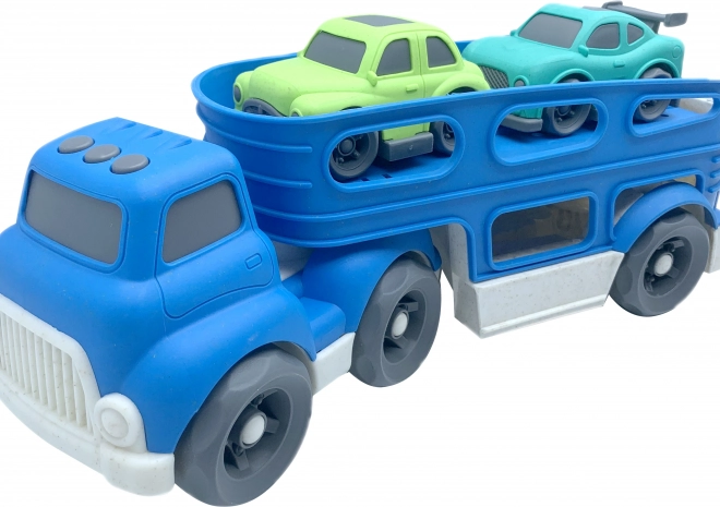 Autotransporter voor vervoer van auto's met twee auto's