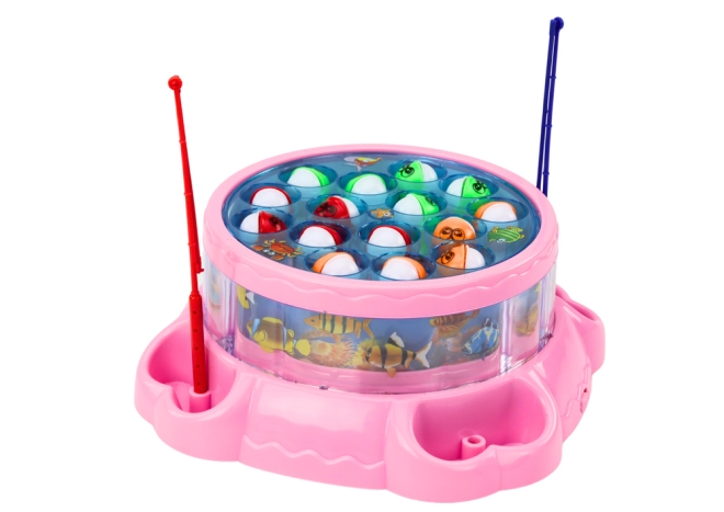 Rotierender Teich und bewegliche Fische